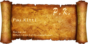 Pau Kitti névjegykártya